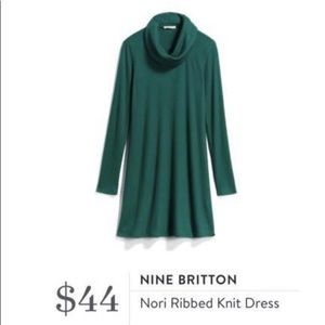 EUC Stitch Fix Nine Britton Nori Ribbed Knit Dress